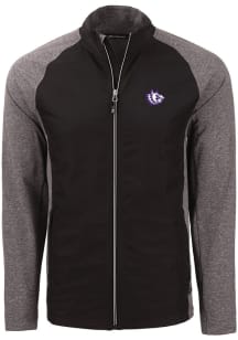 Cutter and Buck TCU Horned Frogs Mens Black Vault Adapt Eco Medium Weight Jacket