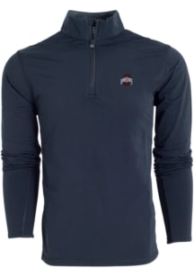 Greyson Ohio State Buckeyes Mens Black Tate Long Sleeve Qtr Zip Pullover