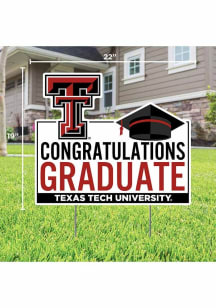 Texas Tech Red Raiders Congratulations Graduate Yard Sign - White