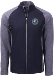 Cutter and Buck New York City FC Mens Navy Blue Adapt Eco Medium Weight Jacket