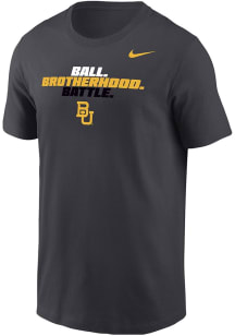 Nike Baylor Bears Anthracite Football Ball Brotherhood Battle Short Sleeve T Shirt