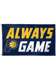 Indiana Pacers Slogan Silk Screen Grommet Flag - Navy Blue