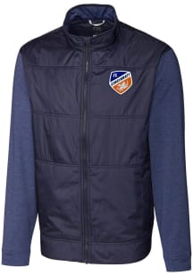 Cutter and Buck FC Cincinnati Mens Navy Blue Stealth Light Weight Jacket