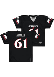 Nathan Zappitelli  Campus Ink Cincinnati Bearcats Black NIL Football Jersey