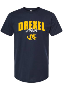 Summit Sportswear Drexel Dragons Womens Navy Blue Mom Short Sleeve T-Shirt