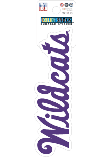 K-State Wildcats Wordmark 3in Durable Stickers - Purple