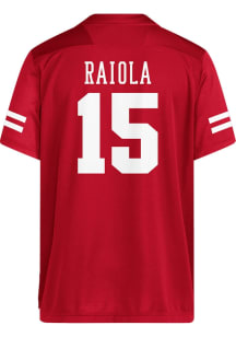 Dylan Raiola  Adidas Nebraska Cornhuskers Red Football Blank NIL Football Jersey