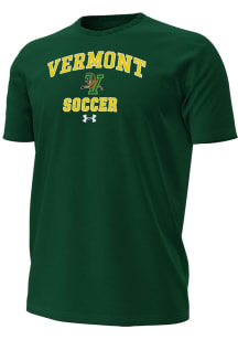 Under Armour Vermont Catamounts Green Soccer Performance Short Sleeve T Shirt