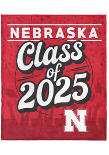 Nebraska Cornhuskers Class of 2025 Silk Touch Fleece Blanket - Red