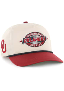 47 Oklahoma Sooners Frame Out Hitch Adjustable Hat - Ivory