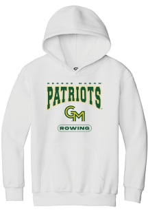 Summit Sportswear George Mason University Youth White Rowing Long Sleeve Hoodie