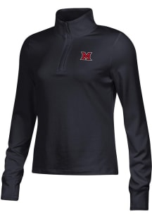 Under Armour Miami RedHawks Womens Black Motion Qtr Zip Pullover