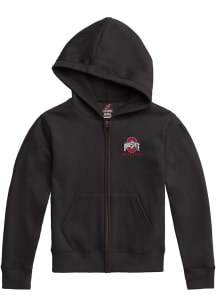 Ohio State Buckeyes Youth Black Team Logo Long Sleeve Full Zip Jacket