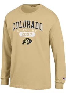 Champion Colorado Buffaloes Gold Class of 2027 Jersey Long Sleeve T Shirt