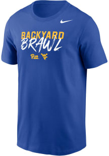 Nike Pitt Panthers Blue Football Backyard Brawl DriFIT Short Sleeve T Shirt