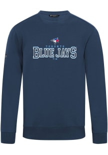 Levelwear Toronto Blue Jays Mens Navy Blue Zane Journey Long Sleeve Crew Sweatshirt