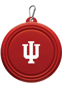 Indiana Hoosiers Collapsible Silicone Dog Pet Bowl Crimson