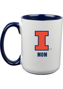 Illinois Fighting Illini Mom 15oz Ceramic Mug - White