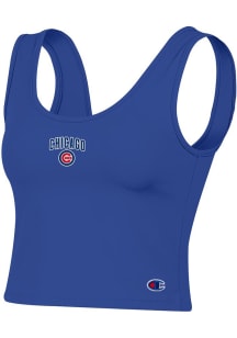 Champion Chicago Cubs Womens Blue Tailgate Tank Top