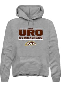 Linda Uro Western Michigan Broncos Mens Grey NIL Stacked Box Player Hood