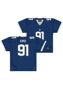 Mateo Kipke  Campus Ink UConn Huskies Navy Blue NIL Football Jersey