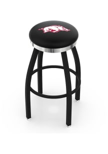 Arkansas Razorbacks Chrome Seat Pub Stool - Black