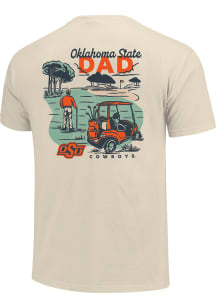 Oklahoma State Cowboys Ivory Golf Dad Short Sleeve T Shirt