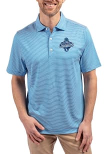 Cutter and Buck Los Angeles Dodgers Mens Blue 2025 World Series Champions Forge Double Stripe Shor..