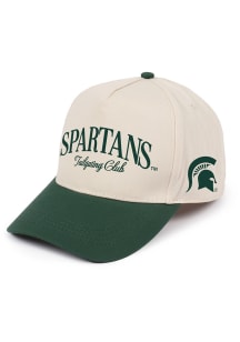 Michigan State Spartans Ivory 2T Ponyback Womens Adjustable Hat