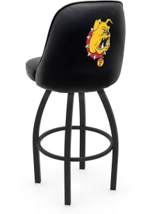 Ferris State Bulldogs Padded Swivel Pub Stool - Black