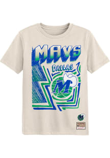 Mitchell and Ness Dallas Mavericks Boys White Sidewalk Short Sleeve T-Shirt