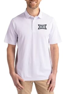 Cutter and Buck Big 12 Mens White Virtue Eco Pique Short Sleeve Polo