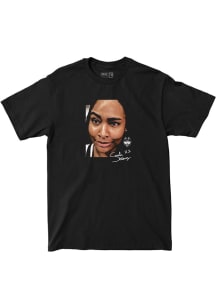 Sarah Strong UConn Huskies Youth Black NIL Portrait Drop Fashion Player Tee