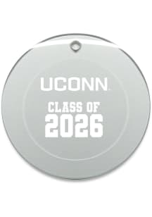 UConn Huskies Class of 2026 Round Ornament - White