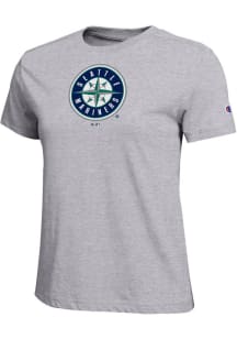 Champion Seattle Mariners Womens Grey Core Short Sleeve T-Shirt