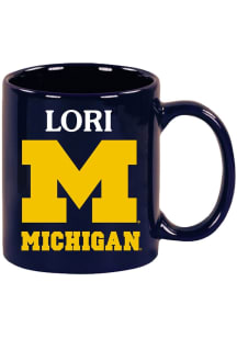 Michigan Wolverines 11 oz LORI Ceramic Mug - Navy Blue
