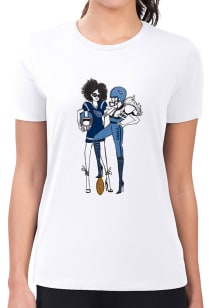 4Her Tennessee Titans Womens White Football Girls Design Short Sleeve T-Shirt
