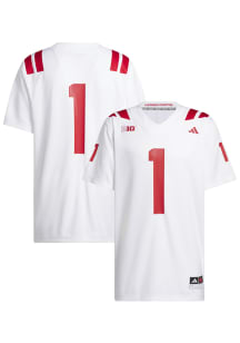 Adidas Nebraska Cornhuskers White Premier Football Jersey
