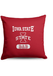Iowa State Cyclones Dad 18x18 Throw Pillow - Cardinal