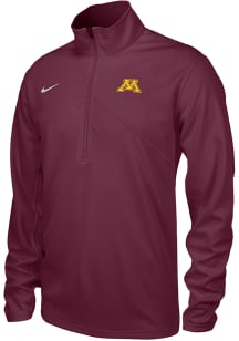 Nike Minnesota Golden Gophers Mens Maroon Training Long Sleeve Qtr Zip Pullover