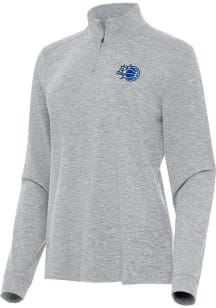 Antigua Orlando Magic Womens Grey Mentor Qtr Zip Pullover