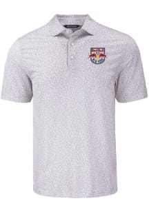 Cutter and Buck New York Red Bulls Grey Pike Flora Big and Tall Polo