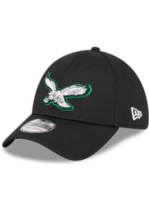 New Era Philadelphia Eagles Mens Black DL Team Pop 39THIRTY Flex Hat