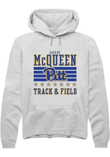 Darren McQueen Pitt Panthers Mens White NIL Striped Player Hood