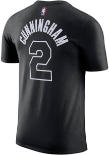 Cade Cunningham Detroit Pistons Black Statement Short Sleeve Player T Shirt