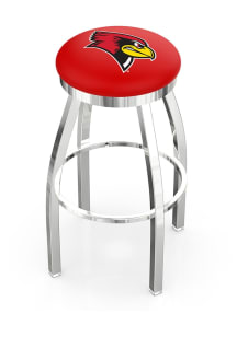 Illinois State Redbirds Chrome Pub Stool - Silver