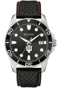 Bulova Indiana Hoosiers Sport Leather Mens Watch