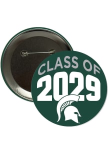 Michigan State Spartans 3" Class of 2029 Button - Green
