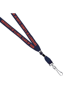 Jardine Illinois Fighting Illini 3/8 Class of 2026 Sublimated Lanyard - Orange