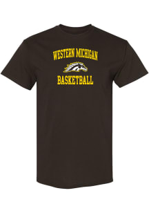Western Michigan Broncos Brown Basketball Short Sleeve T Shirt